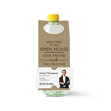 Welcome to Our Open House | Bottle Hang Tags Bottle Tag Market Dwellings KRAFT 10
