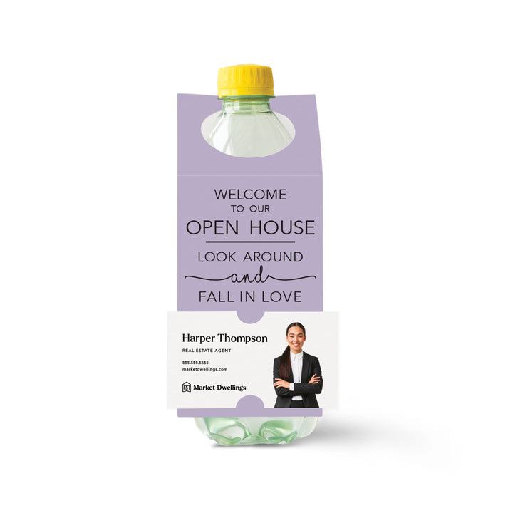 Welcome to our Open House | Bottle Hang Tags Bottle Tag Market Dwellings LIGHT PURPLE