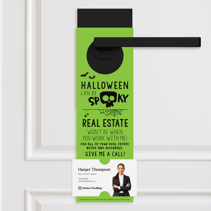 Halloween Can Be Spooky | Door Hangers Door Hanger Market Dwellings GREEN APPLE