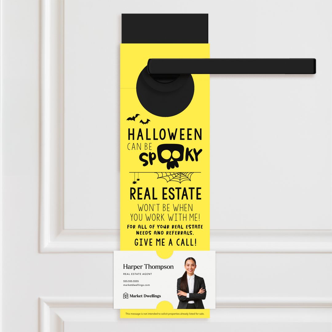 Halloween Can Be Spooky | Door Hangers Door Hanger Market Dwellings LEMON