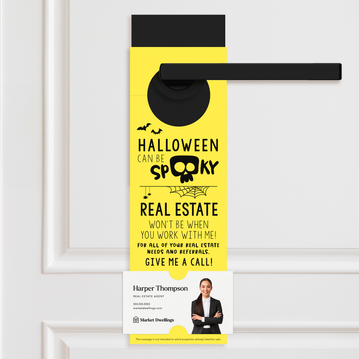 Halloween Can Be Spooky | Door Hangers Door Hanger Market Dwellings LEMON