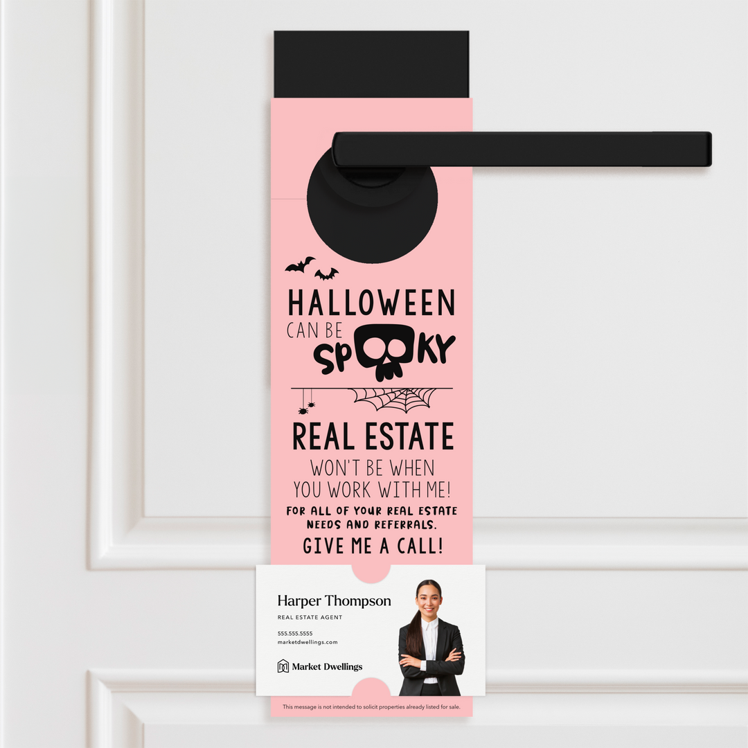 Halloween Can Be Spooky | Door Hangers Door Hanger Market Dwellings LIGHT PINK