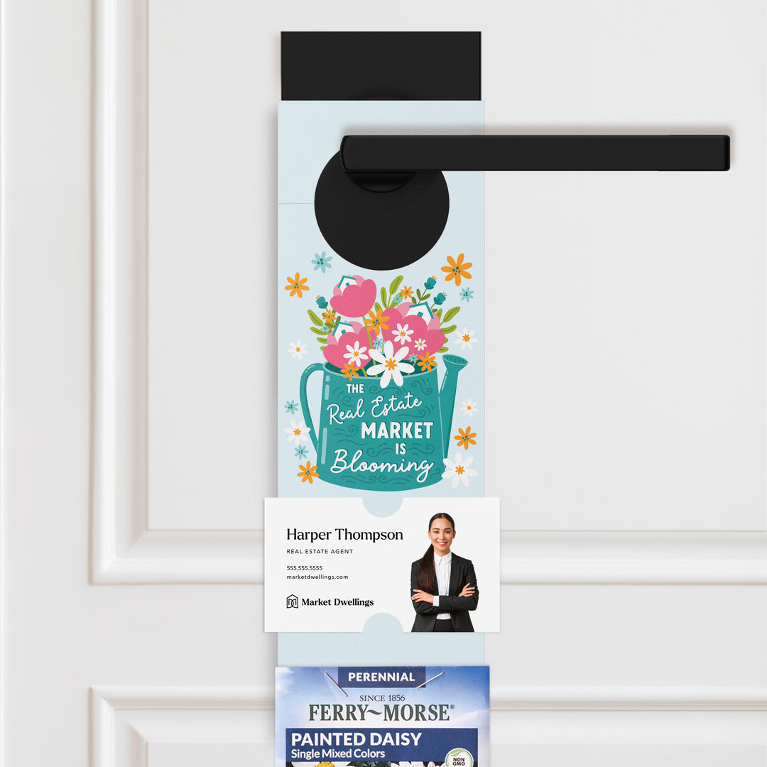 The Real Estate Market Is Blooming | Spring Door Hangers | 10-DH003