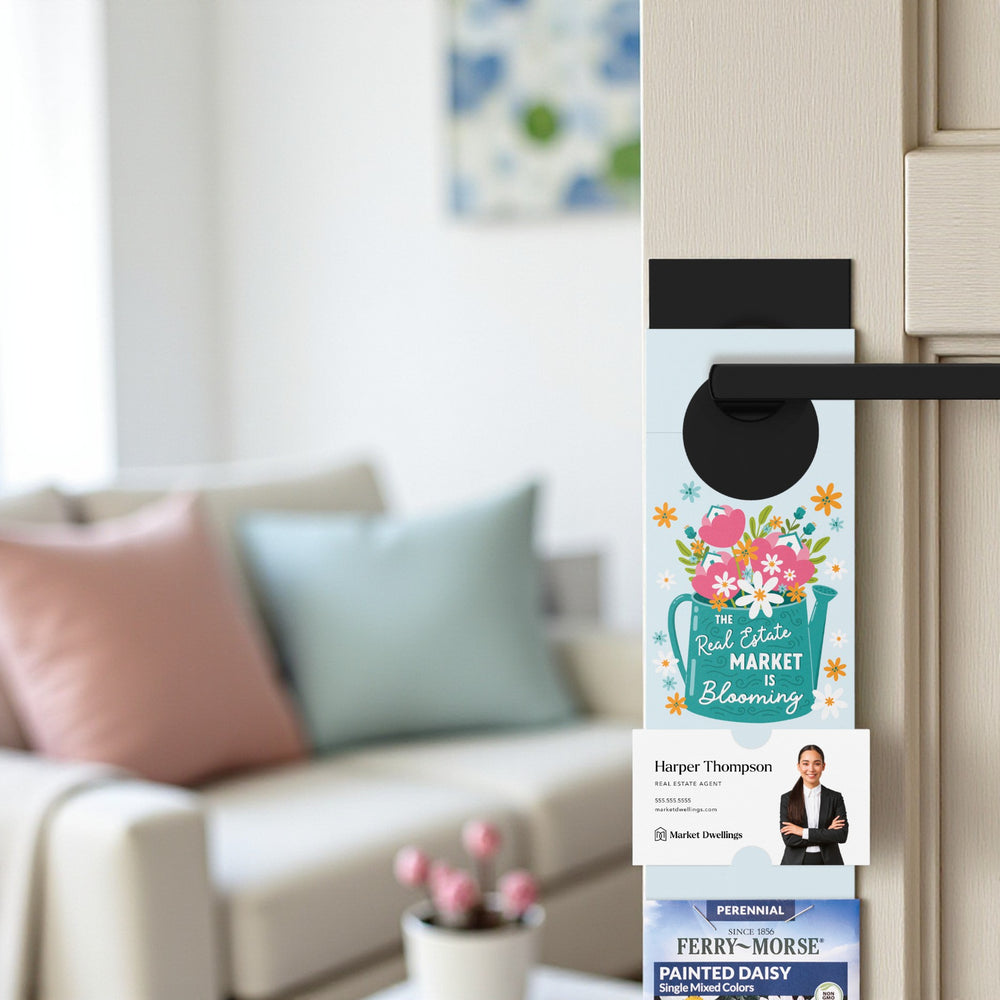The Real Estate Market Is Blooming | Door Hangers Season Door Hanger Market Dwellings