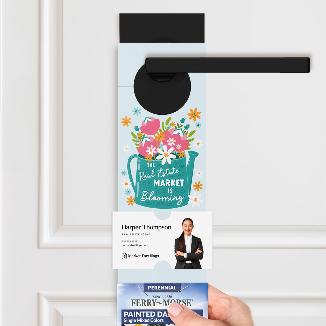 The Real Estate Market Is Blooming | Spring Door Hangers | 10-DH003