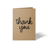 Thank You | Greeting Cards with Envelopes Greeting Card Market Dwellings KRAFT 10