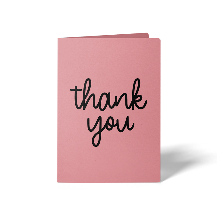 Set of Thank You Greeting Cards | Envelopes Included Greeting Card Market Dwellings LIGHT PINK