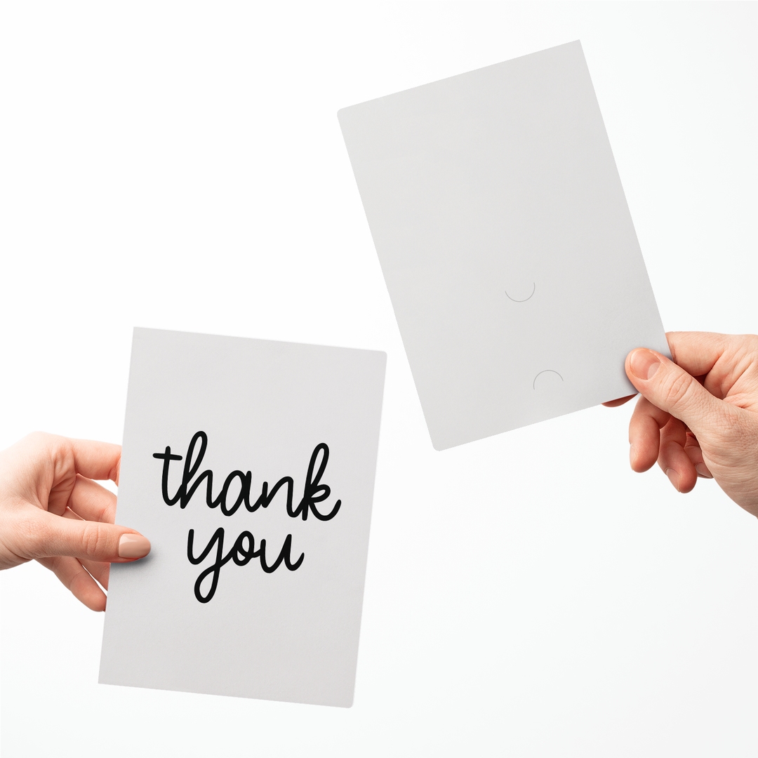 Set of Thank You Greeting Cards | Envelopes Included