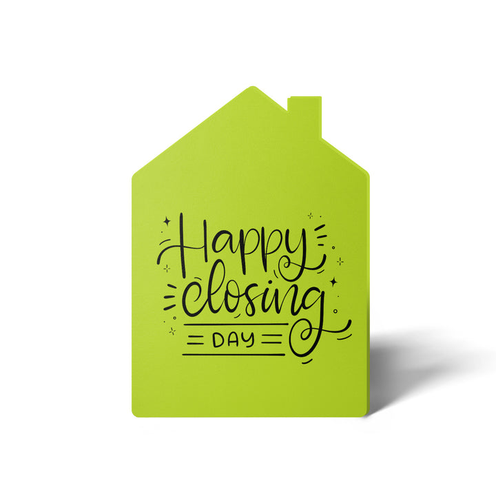 Set of "Happy Closing Day" Real Estate Agent Greeting Cards | Envelopes Included | 10-GC002 Greeting Card Market Dwellings GREEN APPLE