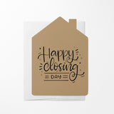 "Happy Closing Day" Real Estate Agent | Real Estate & Mortgage Greeting Cards with Envelopes Greeting Card Market Dwellings