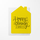 "Happy Closing Day" Real Estate Agent | Real Estate & Mortgage Greeting Cards with Envelopes Greeting Card Market Dwellings