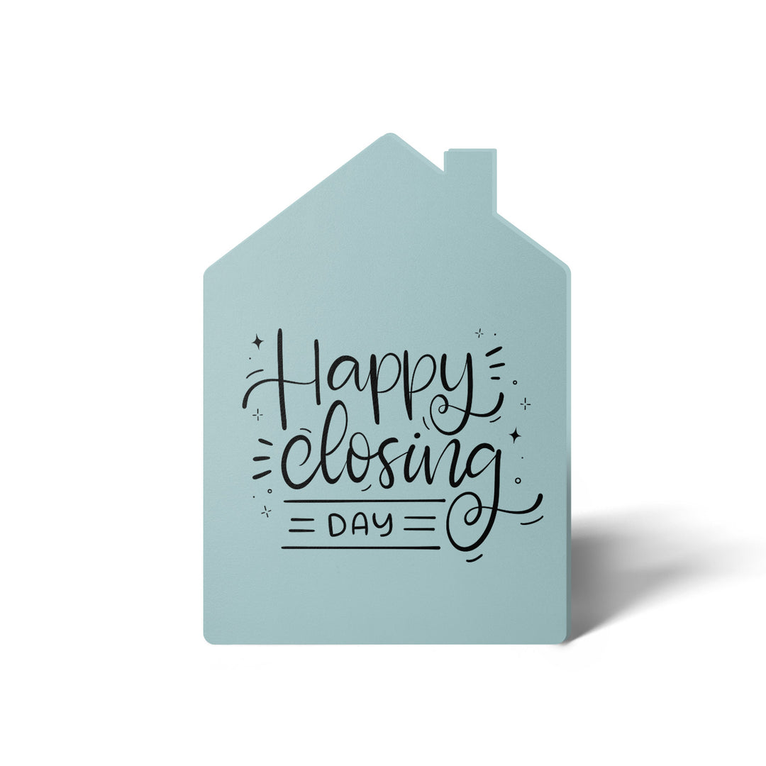 Set of "Happy Closing Day" Real Estate Agent Greeting Cards | Envelopes Included | 10-GC002 Greeting Card Market Dwellings LIGHT BLUE