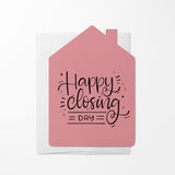 "Happy Closing Day" Real Estate Agent | Real Estate & Mortgage Greeting Cards with Envelopes