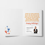 Merry Christmas and a Bubbly New Year | Real Estate Greeting Cards with Envelopes Greeting Card Market Dwellings