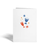 Merry Christmas and a Bubbly New Year | Real Estate Greeting Cards with Envelopes Greeting Card Market Dwellings