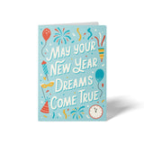 May Your New Year Dreams Come True | Greeting Cards with Envelopes Greeting Card Market Dwellings CORNFLOWER BLUE 10