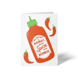 You And Your Referrals Are The Spice Of My Business | Real Estate Greeting Cards with Envelopes Greeting Card Market Dwellings