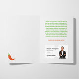 You And Your Referrals Are The Spice Of My Business | Real Estate Greeting Cards with Envelopes Greeting Card Market Dwellings