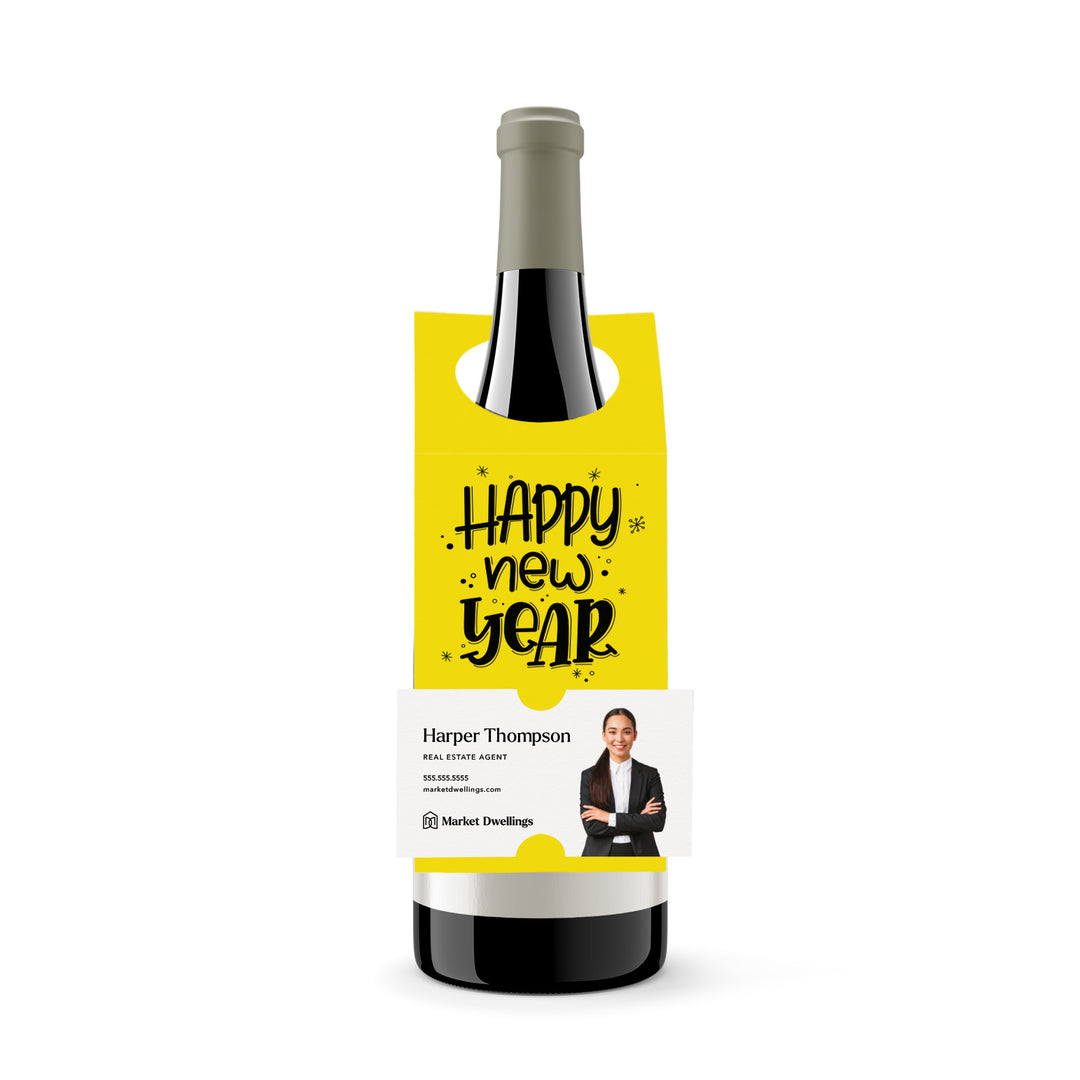 Happy New Year | Bottle Hang Tags Bottle Tag Market Dwellings LEMON