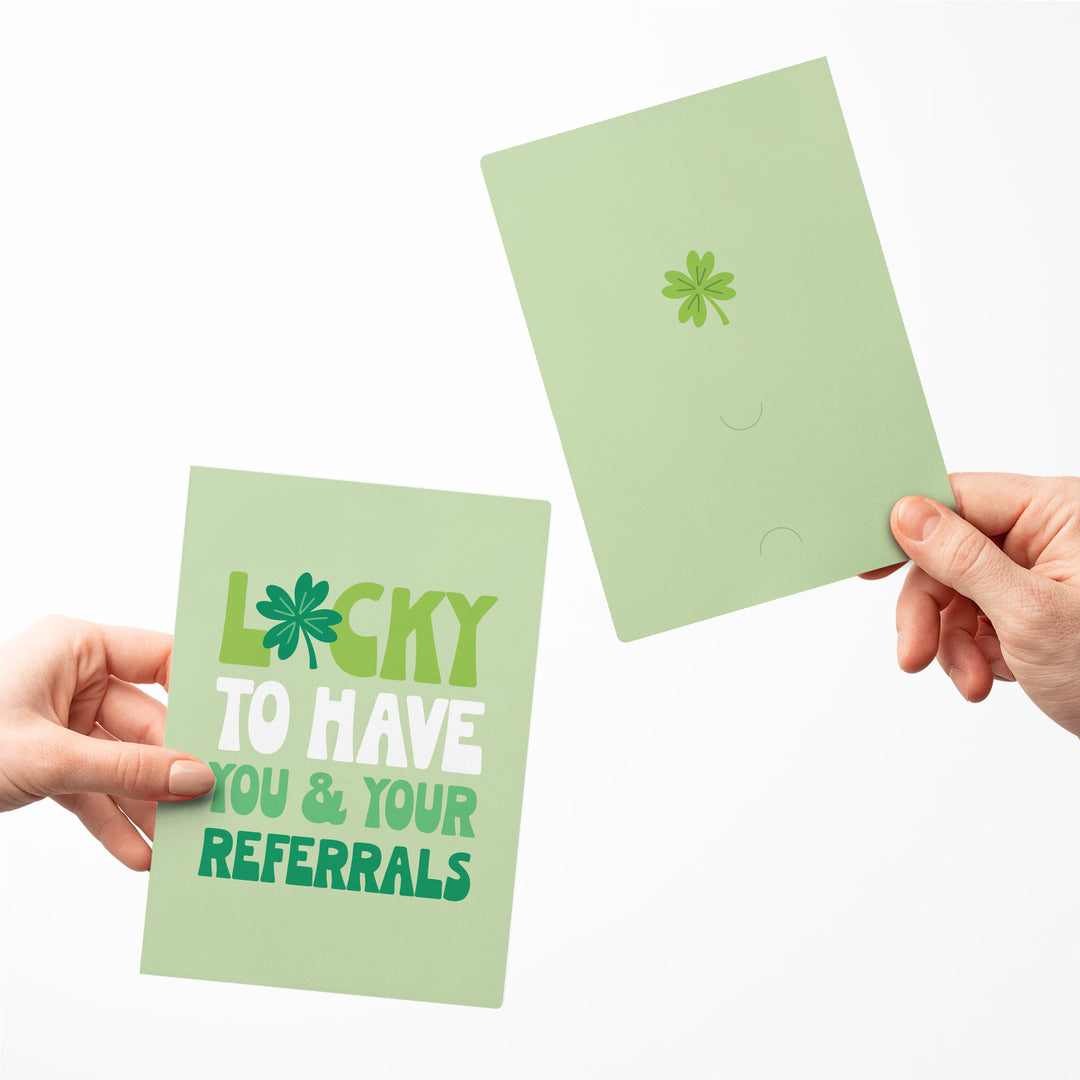 Set of Lucky To Have You And Your Referrals | St. Patrick's Day Greeting Cards | Envelopes Included | 118-GC001-AB Greeting Card Market Dwellings