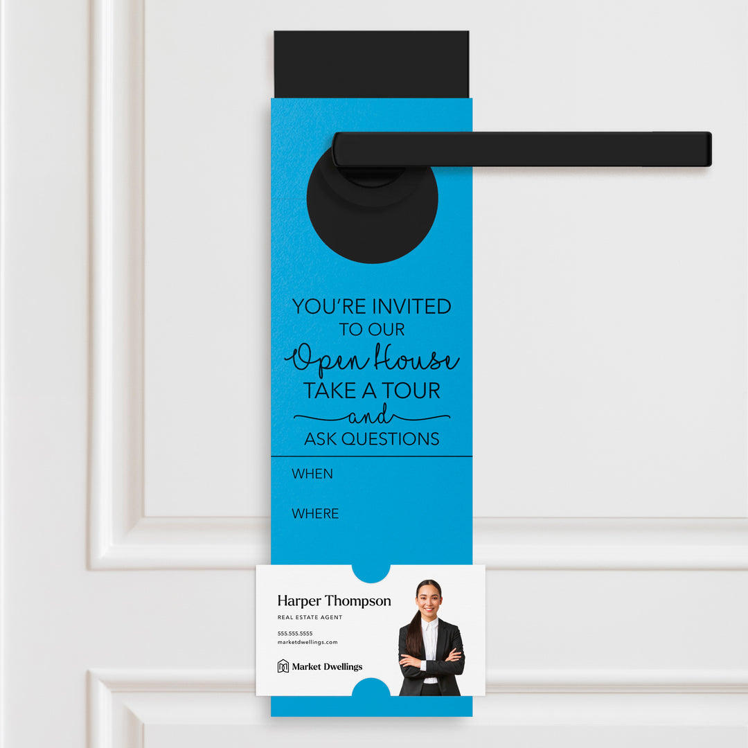 You're invited To Our Open House | Door Hangers Door Hanger Market Dwellings ARCTIC