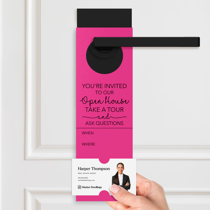 You're invited To Our Open House | Door Hangers Door Hanger Market Dwellings