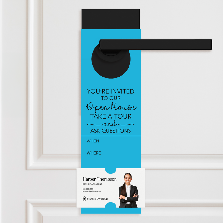 You're invited To Our Open House | Door Hangers Door Hanger Market Dwellings ARCTIC