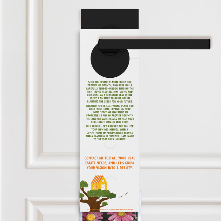 Ready to Plant Your Roots This Spring? | Spring Door Hangers | 12-DH003 Door Hanger Market Dwellings