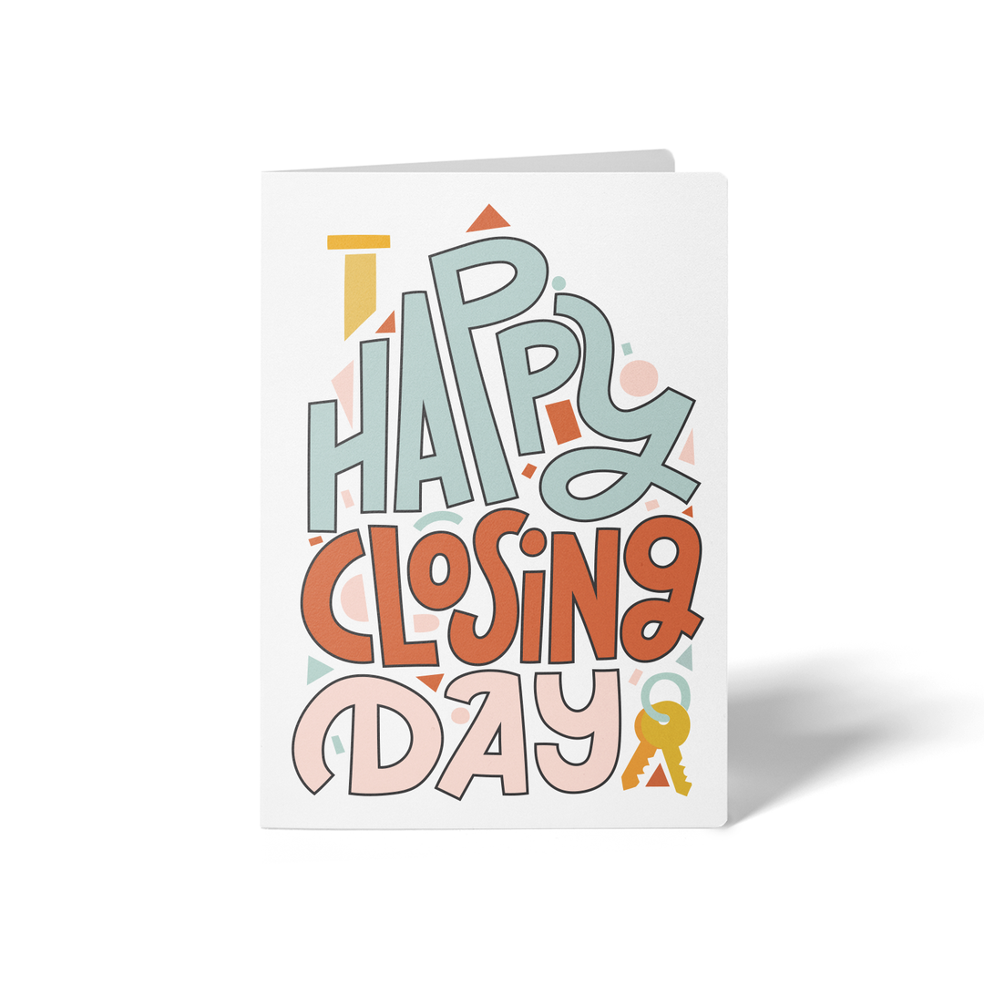 Set of Happy Closing Day Greeting Cards | Envelopes Included Greeting Card Market Dwellings