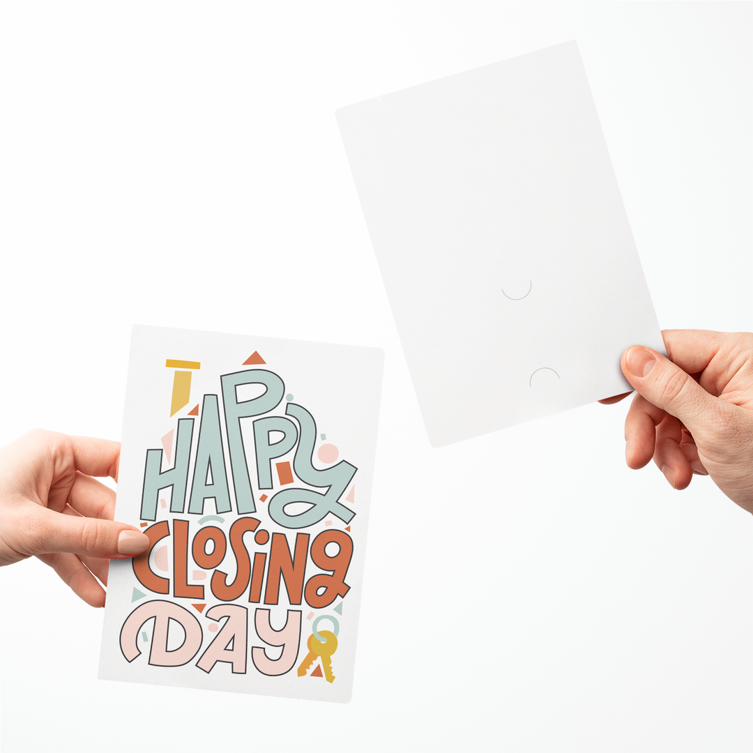 Set of Happy Closing Day Greeting Cards | Envelopes Included Greeting Card Market Dwellings