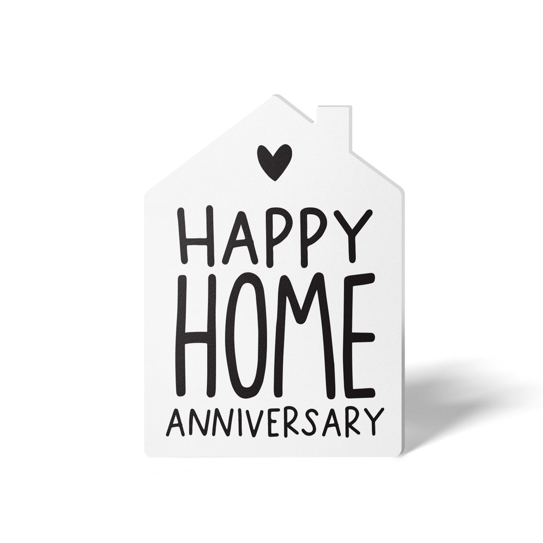 Set of "Happy Home Anniversary" Greeting Cards | Envelopes Included | 12-GC002-AB Greeting Card Market Dwellings BLACK