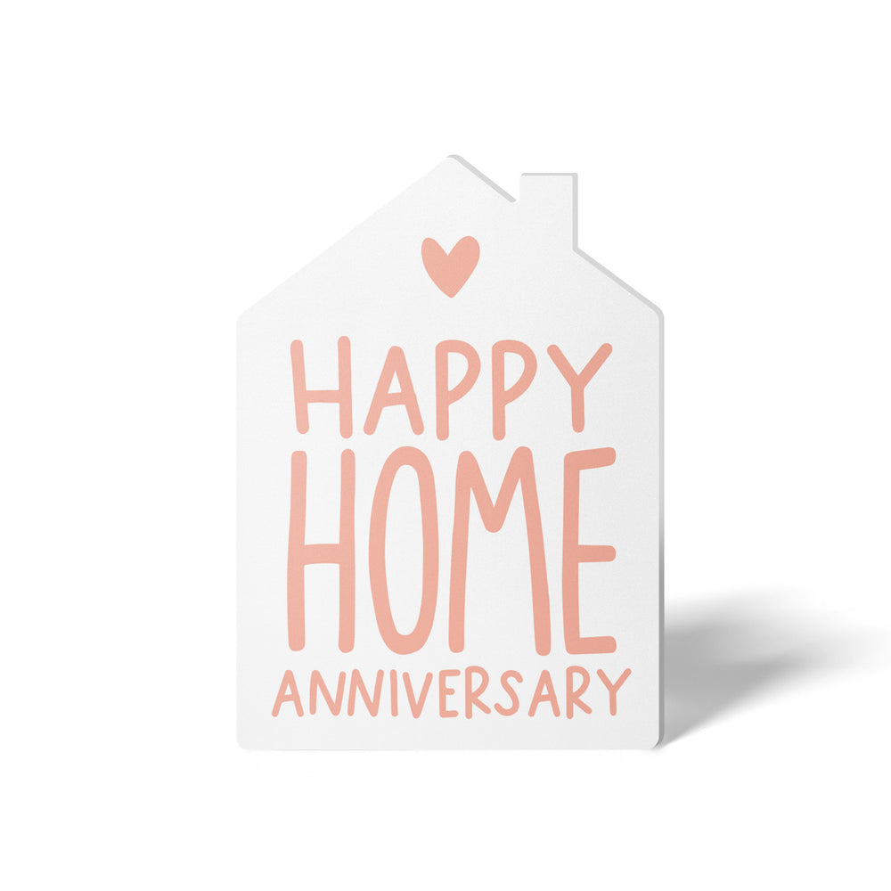 "Happy Home Anniversary" | Real Estate & Mortgage Greeting Cards with Envelopes Greeting Card Market Dwellings BLUSH 10