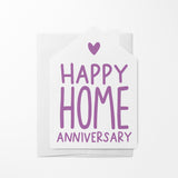 "Happy Home Anniversary" | Real Estate & Mortgage Greeting Cards with Envelopes Greeting Card Market Dwellings