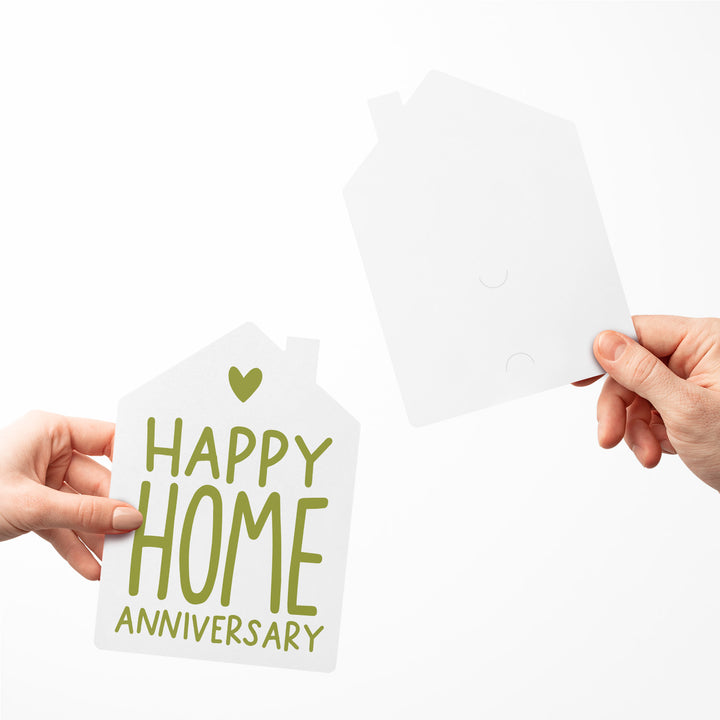 Set of "Happy Home Anniversary" Greeting Cards | Envelopes Included | 12-GC002-AB Greeting Card Market Dwellings