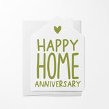 "Happy Home Anniversary" | Real Estate & Mortgage Greeting Cards with Envelopes Greeting Card Market Dwellings