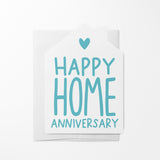 "Happy Home Anniversary" | Real Estate & Mortgage Greeting Cards with Envelopes Greeting Card Market Dwellings