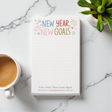 Customizable New Year, New Goals Notepads Notepad Market Dwellings