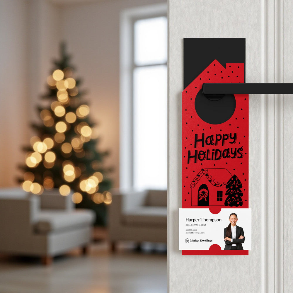 Happy Holidays Door Hangers Holiday Door Hanger Market Dwellings