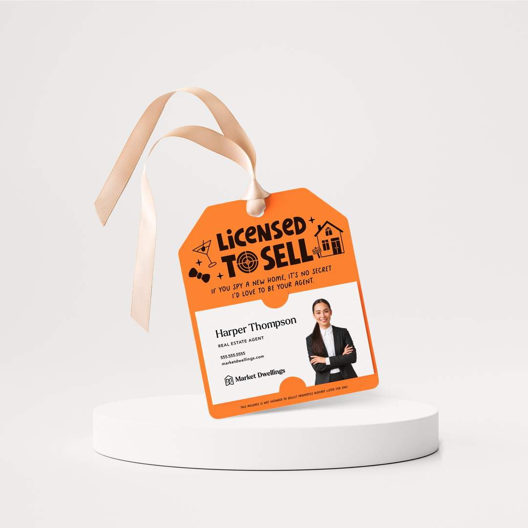 Licensed to Sell Real Estate | Pop By Gift Tags | 122-GT001 Gift Tag Market Dwellings CARROT  