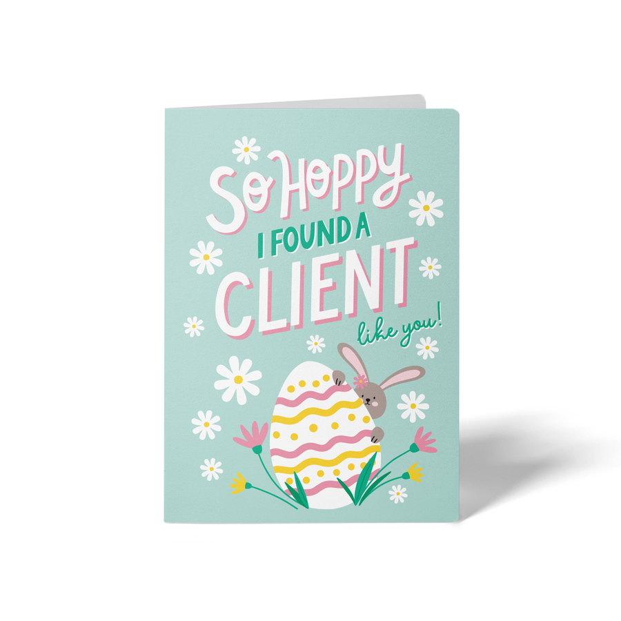 Set of So Hoppy I Found A Client Like You! Greeting Cards | Envelopes Included Greeting Card Market Dwellings