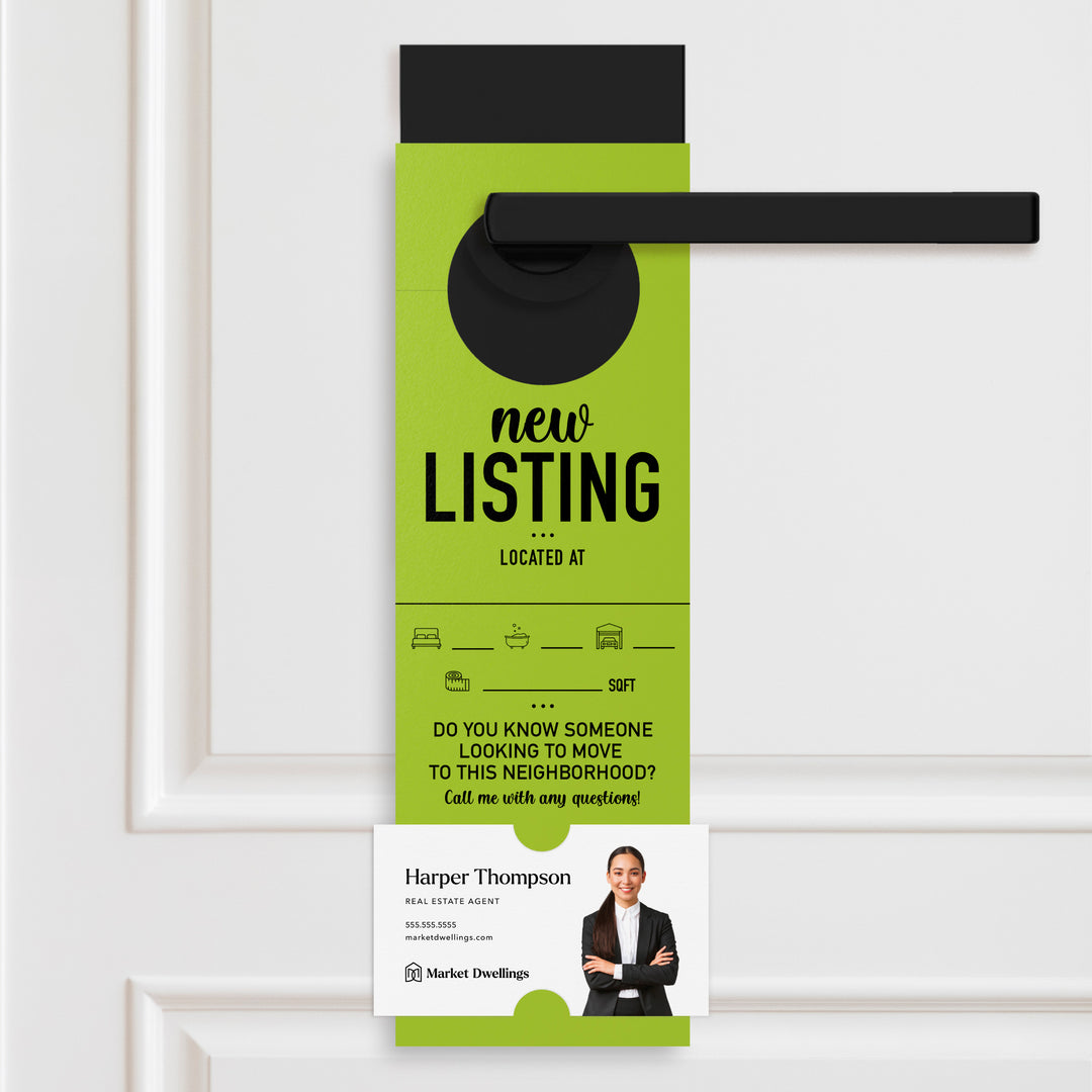 New Listing | Door Hangers Door Hanger Market Dwellings GREEN APPLE