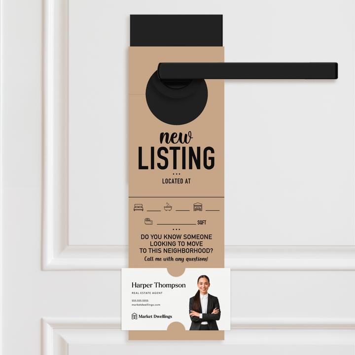 New Listing | Door Hangers Door Hanger Market Dwellings KRAFT