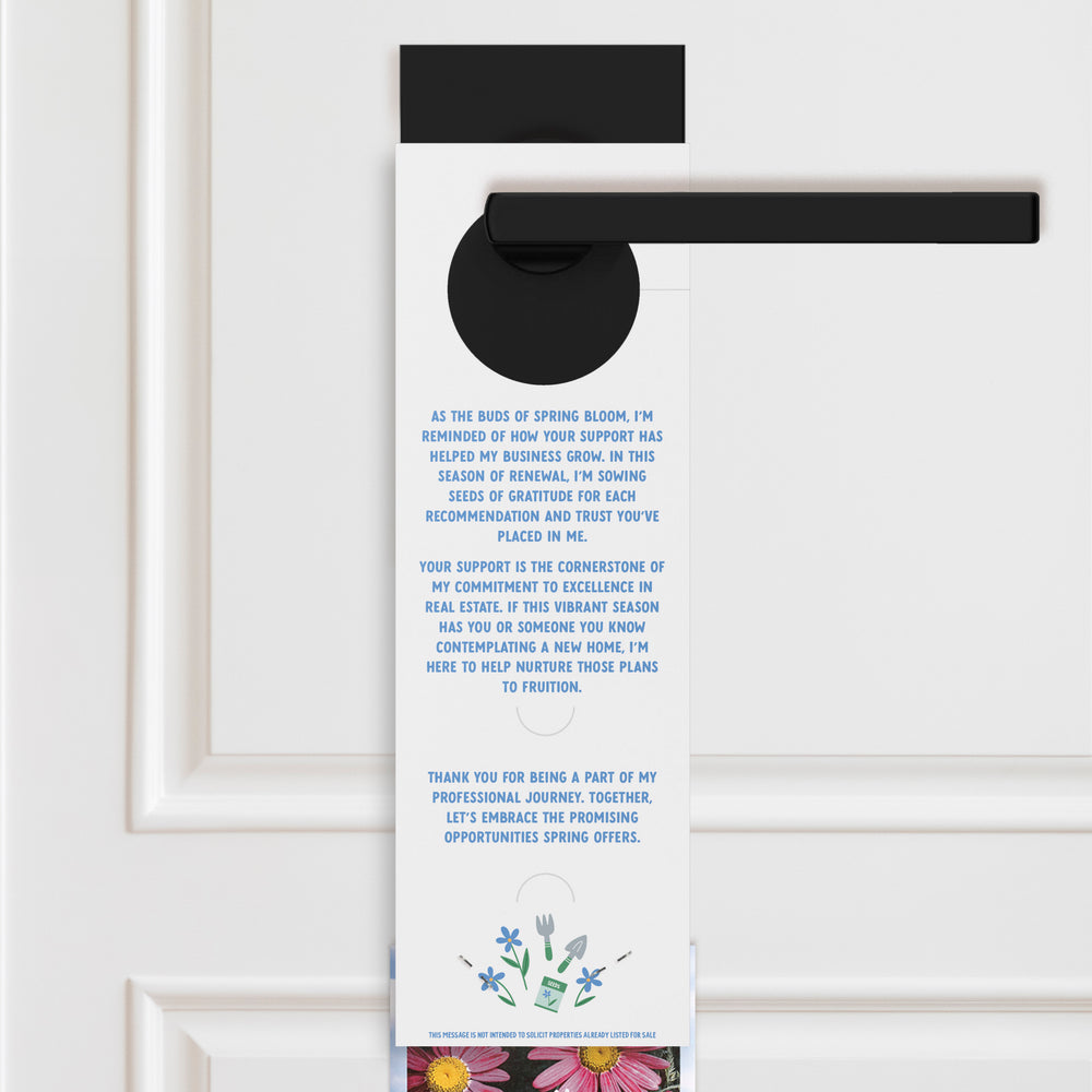 Planting Seeds Of Gratitude This Spring | Spring Door Hangers | 13-DH003 Door Hanger Market Dwellings