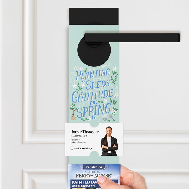 Planting Seeds Of Gratitude This Spring | Spring Door Hangers | 13-DH003 Door Hanger Market Dwellings