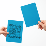 Thank You For Helping Me Grow My Business | Greeting Cards with Envelopes Greeting Card Market Dwellings