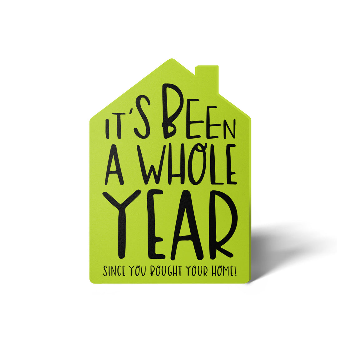 Set of "It's Been A Whole Year" Home Anniversary Greeting Cards | Envelopes Included | 13-GC002 Greeting Card Market Dwellings GREEN APPLE