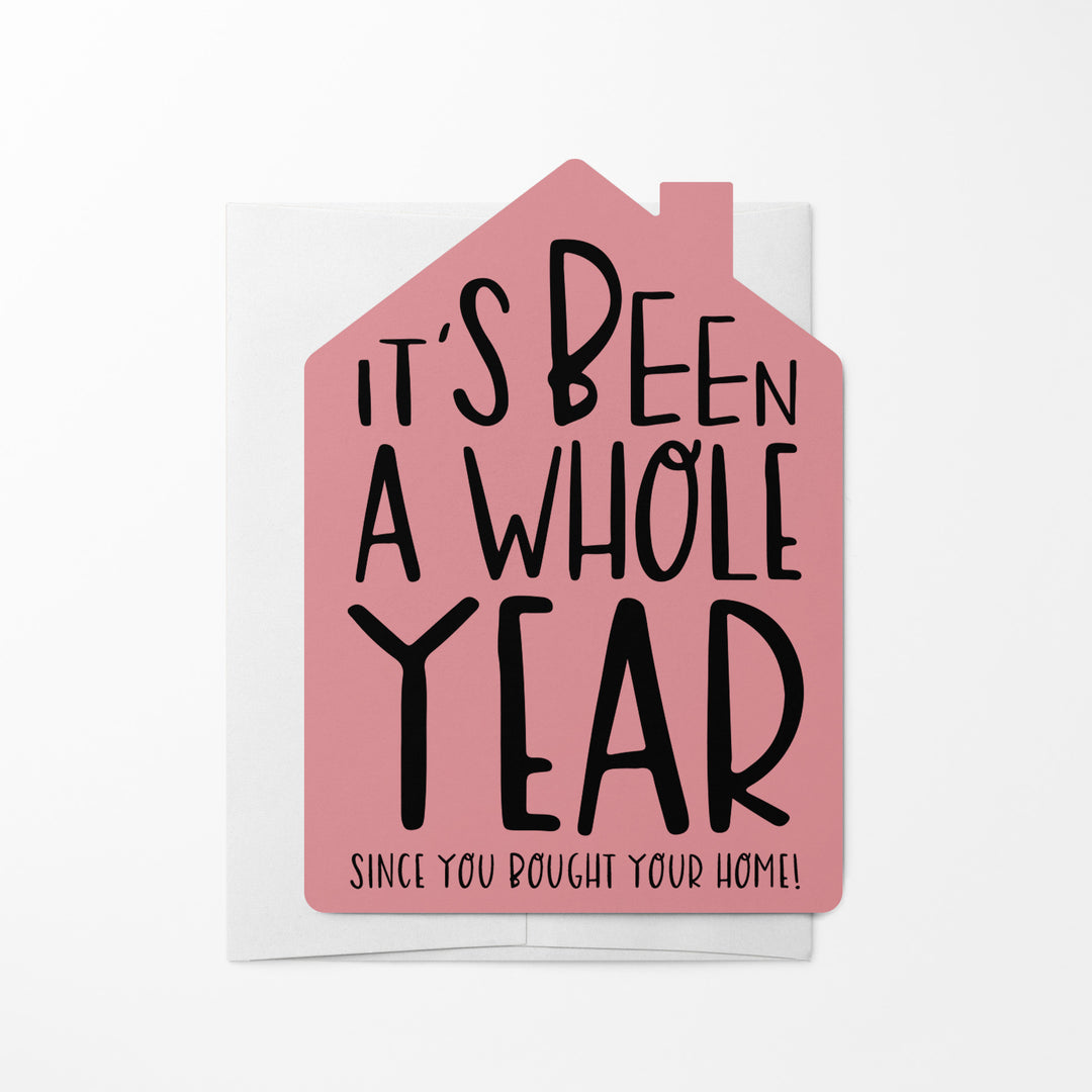 Set of "It's Been A Whole Year" Home Anniversary Greeting Cards | Envelopes Included | 13-GC002