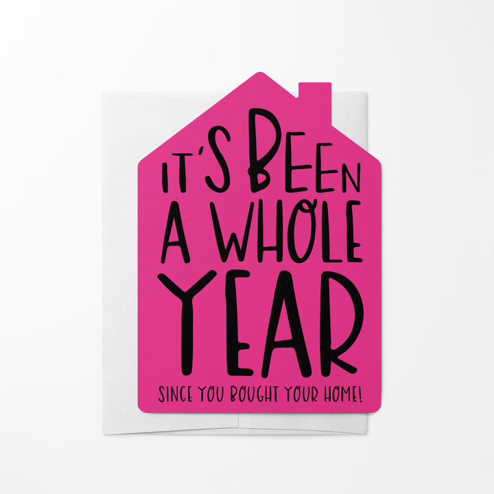 Set of "It's Been A Whole Year" Home Anniversary Greeting Cards | Envelopes Included | 13-GC002