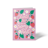Clients Like You Are The Berry Best! | Real Estate Greeting Cards with Envelopes Greeting Card Market Dwellings