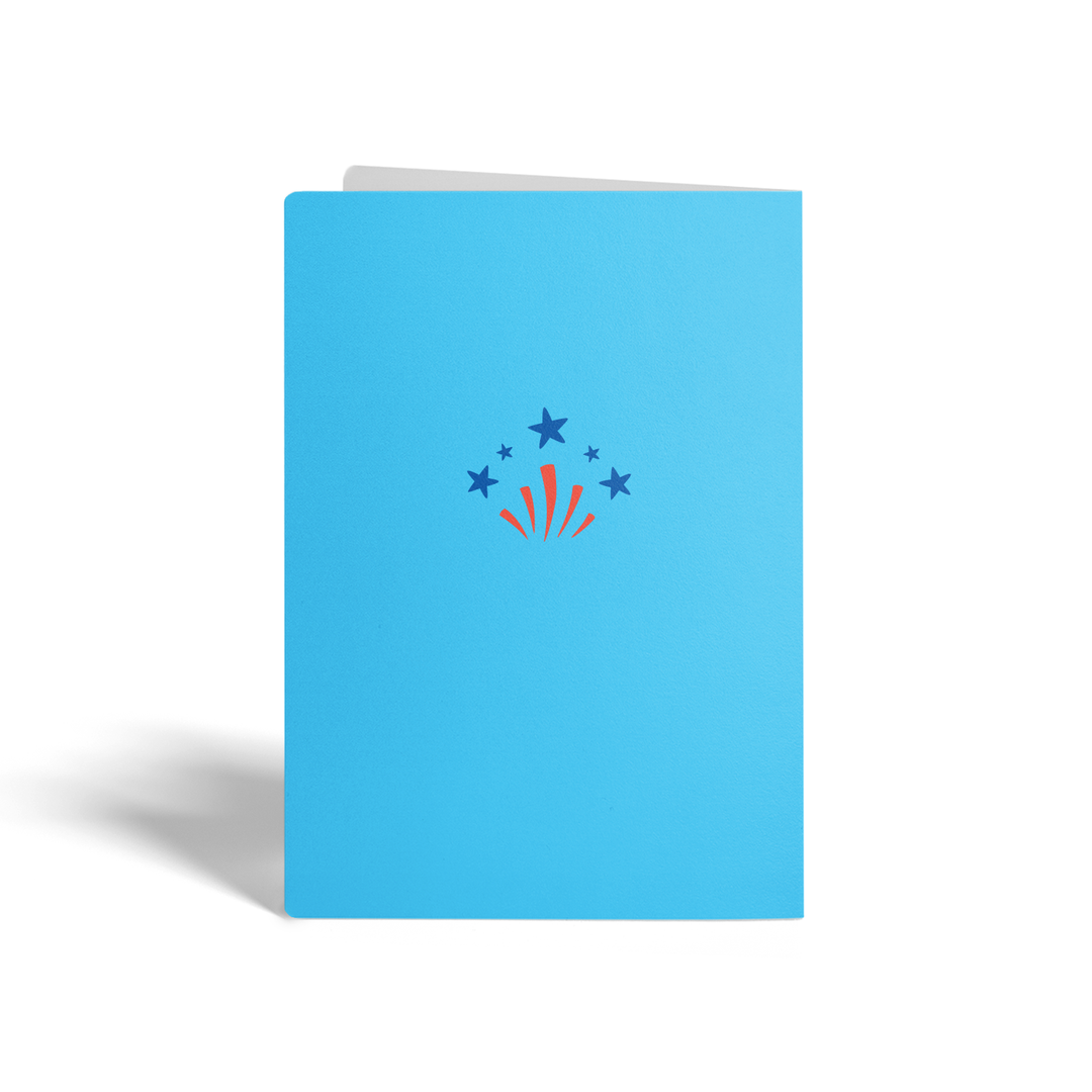 Set of Red, White, Blue, And Grateful For You Greeting Cards | Envelopes Included Greeting Card Market Dwellings